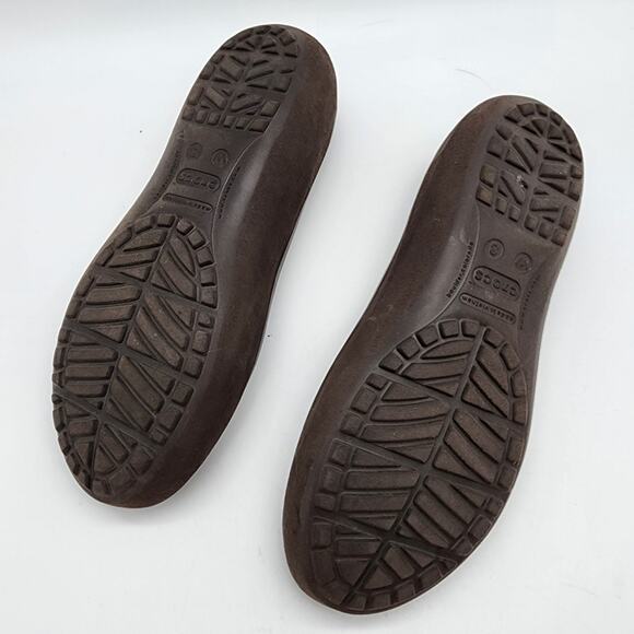 Crocs Mammoth Flats Womens Size 8 Brown Ballet Fur Lined Slip On Casual Neutral - Picture 8 of 10